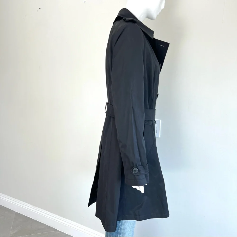LAUREN RALPH LAUREN Water Resistance Double Breast Belted Trench Coat Sz L - Picture 13 of 16